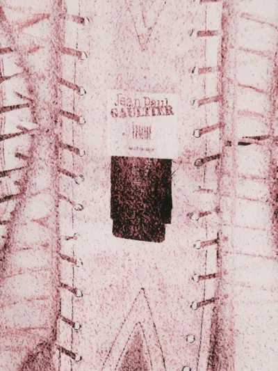 Jean Paul Gaultier 'the Draped Trompe-l'œil Corset' Dress In Brown