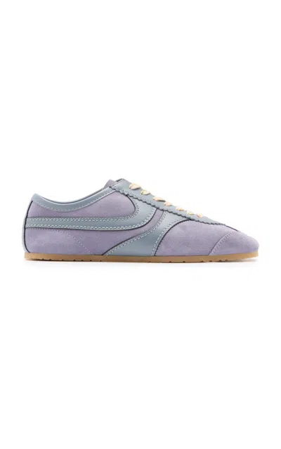 Dries Van Noten Lilac Suede Sneakers In Purple