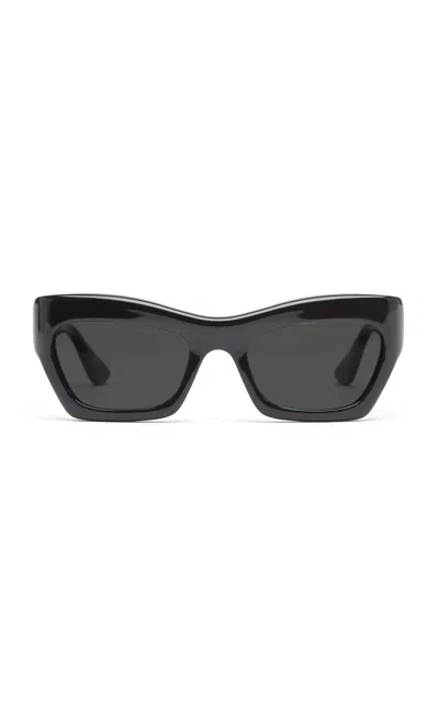 Port Tanger Ayreen Cay-eye Acetate Sunglasses In Black