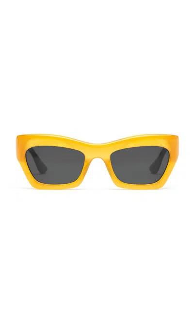 Port Tanger Ayreen Cay-eye Acetate Sunglasses In Yellow