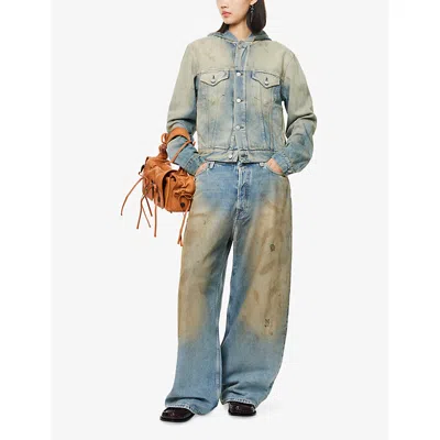 Acne Studios 2023f Fn Penicillin Jeans Mid Blue In 863 Mid Blue