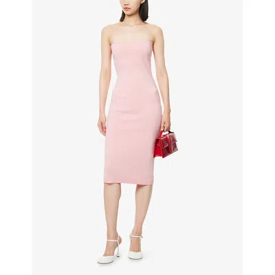 Jacquemus La Robe Sera Pink Dress With Square Neckline And Back Buttons In Fabric Woman