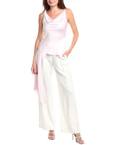 Simkhai Ronnie Draped Asymmetric Top In Pink