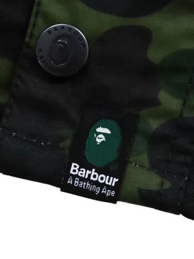 A Bathing Ape Camouflage-pattern Hooded Jacket In Black