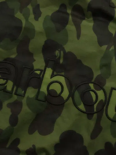 A Bathing Ape Camouflage-pattern Hooded Jacket In Black
