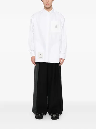 Bape Long-sleeved Shirt In White