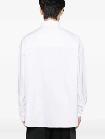 Bape Long-sleeved Shirt In White