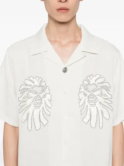 Bape Stud-embellished Shirt In White