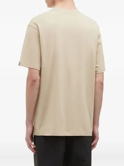 Fingercroxx Embroidered-patch T-shirt In Neutral