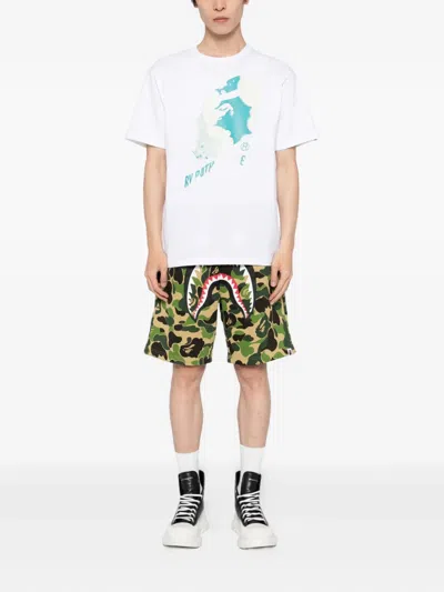 A Bathing Ape Graphic-printed T-shirt In White