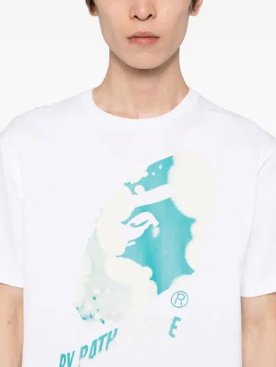 A Bathing Ape Graphic-printed T-shirt In White