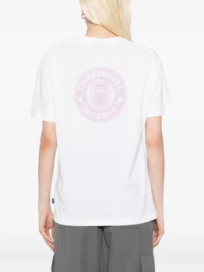 Fingercroxx Logo-patch T-shirt In White
