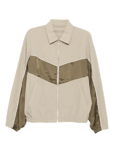 Croquis Contrasting-panel Jacket In Neutral