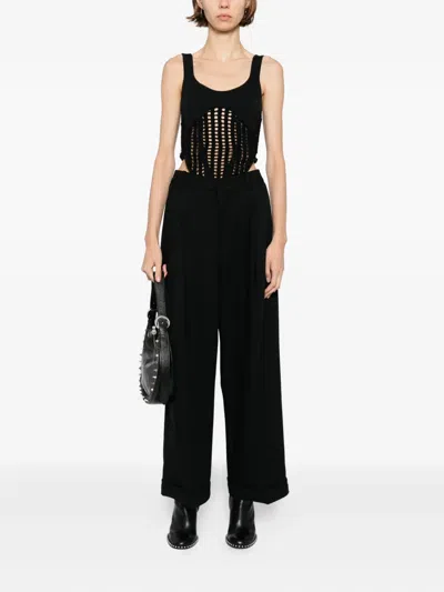 Jnby Wool Trousers In Black