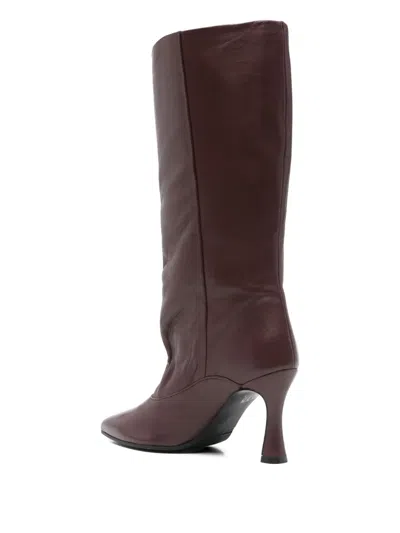 Evaluna 85mm Pointed-toe Boots In Red