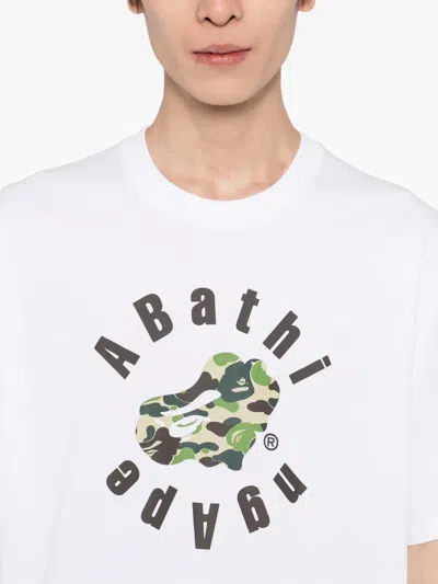 A Bathing Ape Graphic-printed T-shirt In White