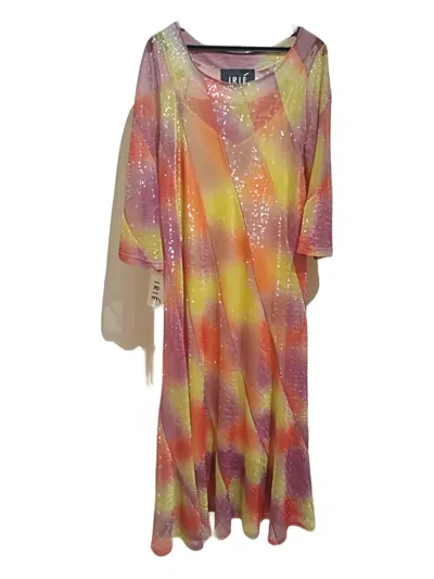 Irie Diagonal-patterned Sequin Dress In Multi