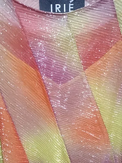 Irie Diagonal-patterned Sequin Dress In Multi