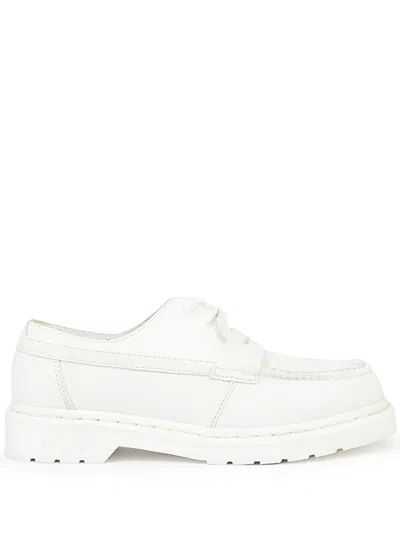 Mm6 Maison Margiela X Dr. Martens Leather Moccasin Loafers In White