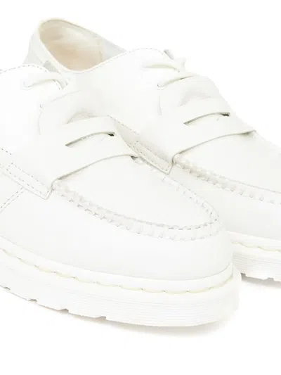 Mm6 Maison Margiela X Dr. Martens Leather Moccasin Loafers In White