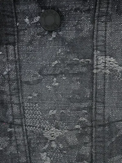 Purple Brand Jacquard Jacket Black Denim Jackets In Black