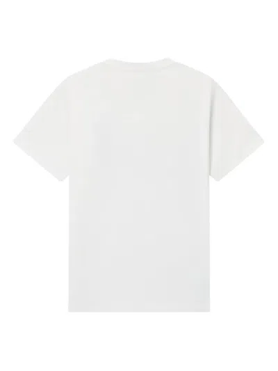 Fingercroxx Embroidered-patch T-shirt In White