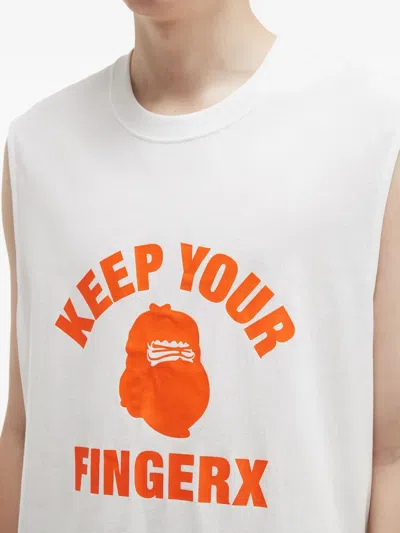 Fingercroxx Graphic Print Vest In Gray