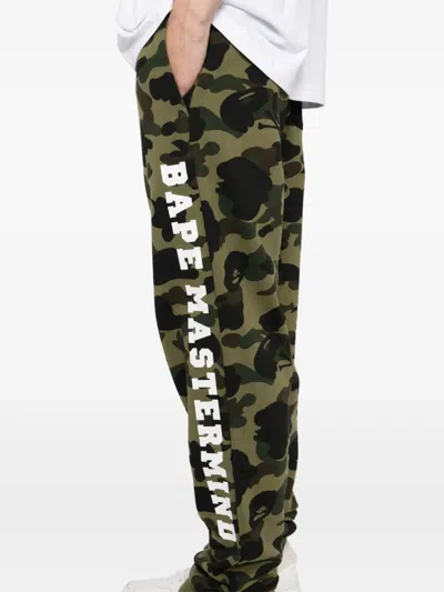 Mastermind Japan X A Bathing Ape Trousers In Green