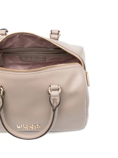 Liu •jo Cross-body Satchel Featuring Studded Handles In Neutral