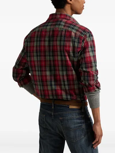 Polo Ralph Lauren Long Sleeve Checkered Sport Shirt In Red