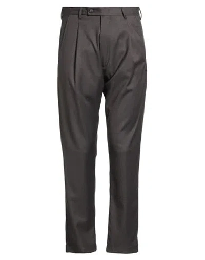 Messagerie Patrizio Piscaglia Man Pants Charcoal Size 32 Polyester, Viscose, Wool, Elastane In Gray
