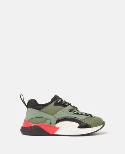 Stella Mccartney Moniker Tape Lace-up Sneakers In Multi