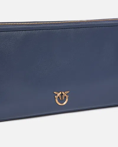 Pinko "half Moon " Mini Baguette In Blue