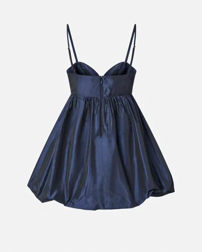 Pinko Sweetheart-neckline Puffball Dress In Blue