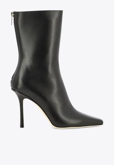 Jimmy Choo Agathe 100 Ankle Boots Black