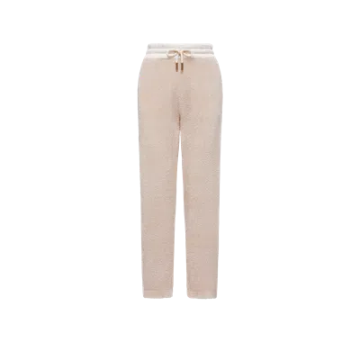 Moncler Side-stripe Drawstring Trousers In Neutral