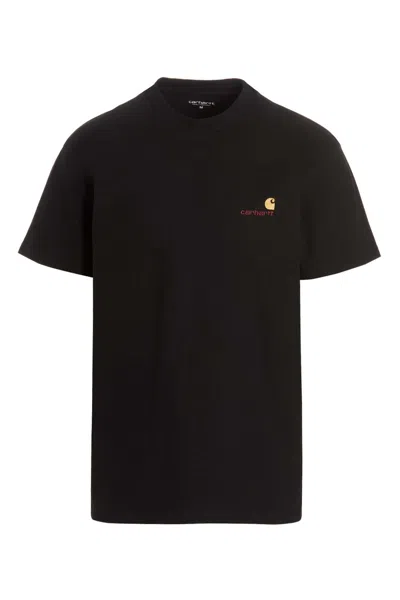 Carhartt American Script T-shirt In Black