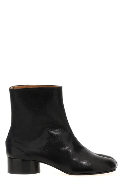 Maison Margiela Boots Tabi H30 En Cuir De Veau Vintage Noir In Brown