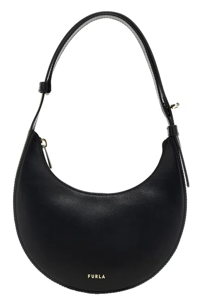 Furla Delizia Mini Bag Nero Black Soft Calf Leather Woman