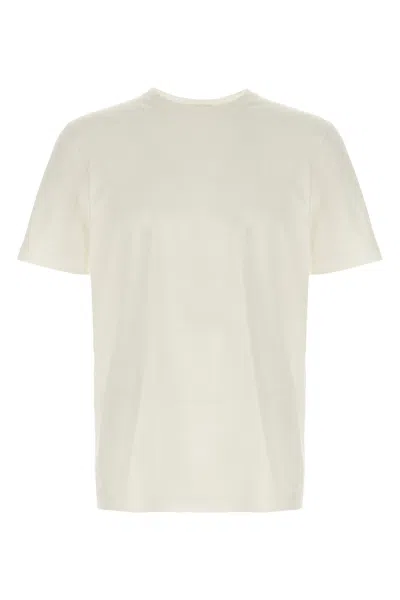 The Row Boxy Cut Cotton T-shirt With Short Sleeves In White