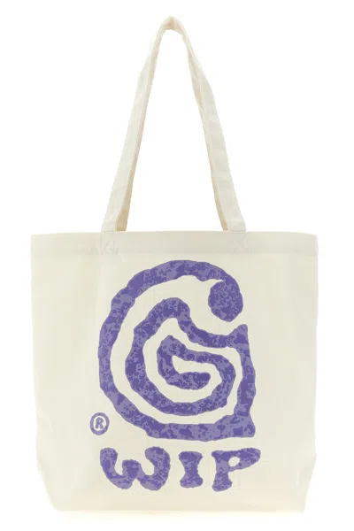 Carhartt Canvas Graphic Helix Tote Natural In White