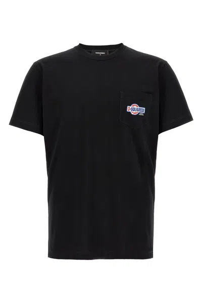 Dsquared2 Dsquared T Shirt With Pocket And Logo In Black