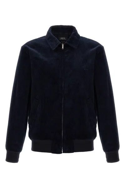 Apc A.p.c. 'gilles' Jacket In Blue