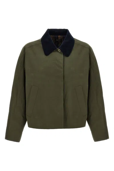 Apc A.p.c. "becca" Jacket In Green