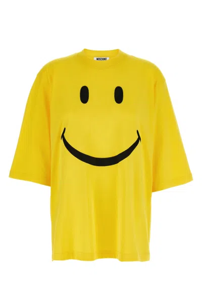 Moschino Yellow T-shirt With Smile In Yellow
