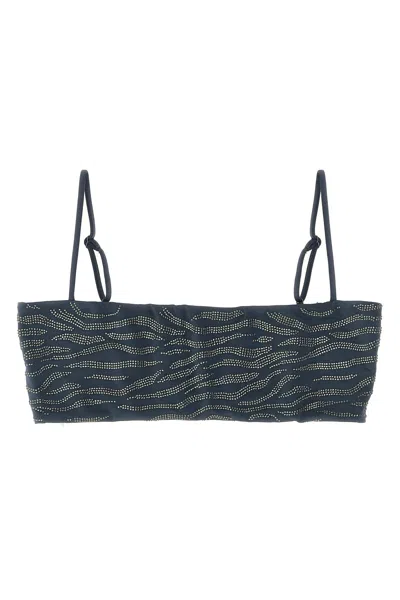 Mc2 Saint Barth 'athena' Bikini Top In Gray