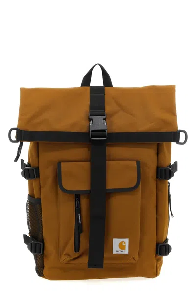 Carhartt Philis Roll-top Buckled Backpack In Brown