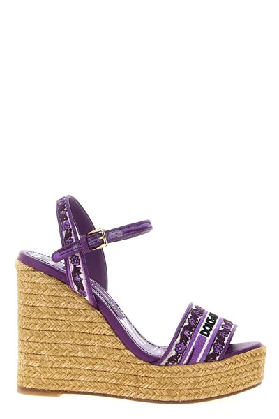 Dolce & Gabbana Sandals In Purple