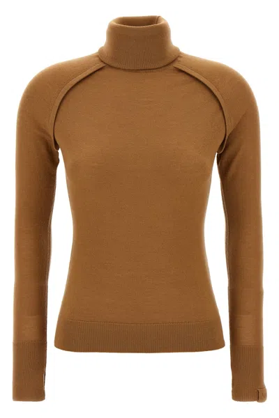 Victoria Beckham 'piping' Sweater In Brown