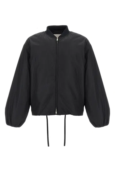 Jil Sander Black Polyester Jacket In Black